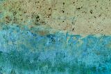 Polished Blue River Chrysocolla Slice - Arizona #167542-1